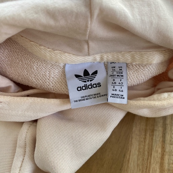 ADIDAS original Logo Fleece Hoodie Sz M - Picture 8 of 14